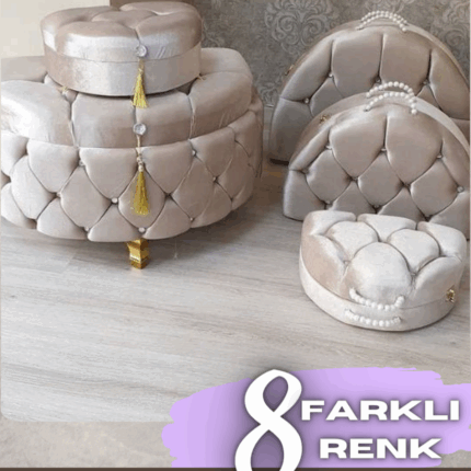 3'lü Çeyizlik Çanta Takımı + İkili Çeyizlik Sandık Takımı